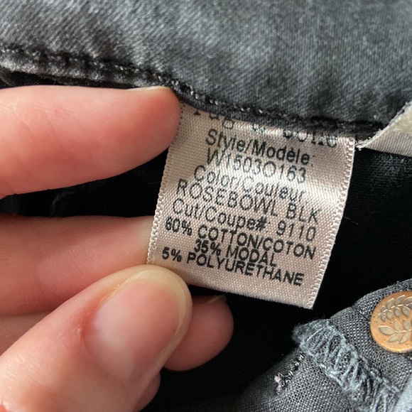 Skinny Soft Rag and Bone Jean Leggings in Charcoal Grey - Picture 11 of 11